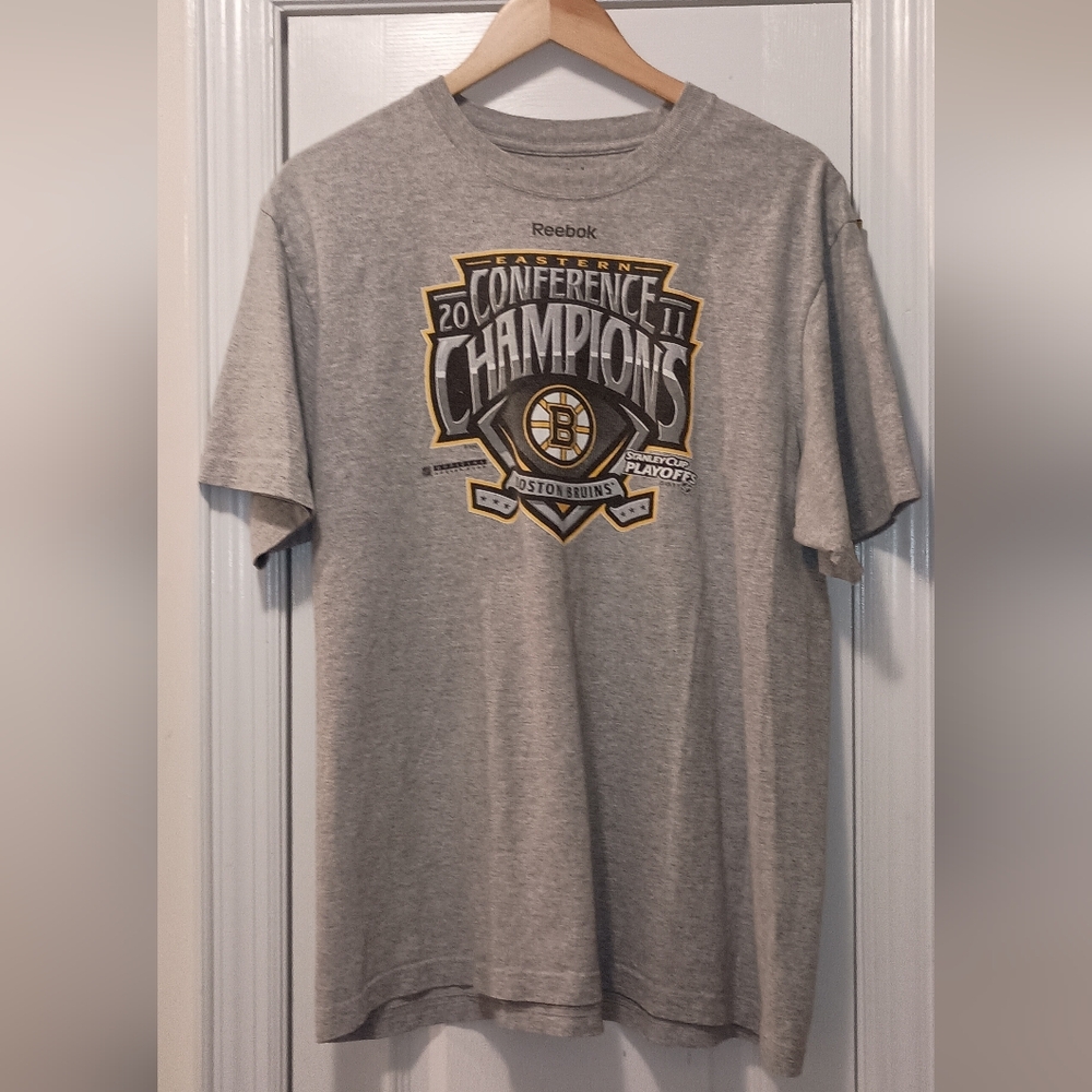 Reebok 2011 Conference Champion Stanley Cup Shirt XL